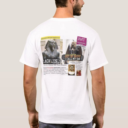JESUS IST SCHWARZER Männergrundsatz T-Shirt (Rückseite)