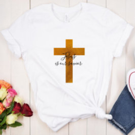 Jesus ist unser Erretter - individueller T - Shirt
