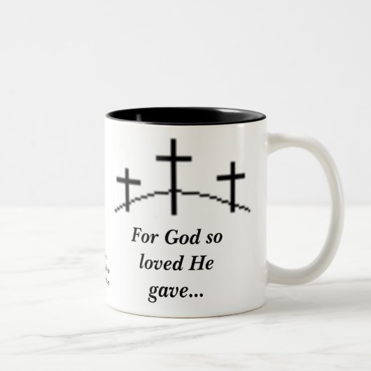Jesus ist unser Lord mug#2 Zweifarbige Tasse (Rechts)