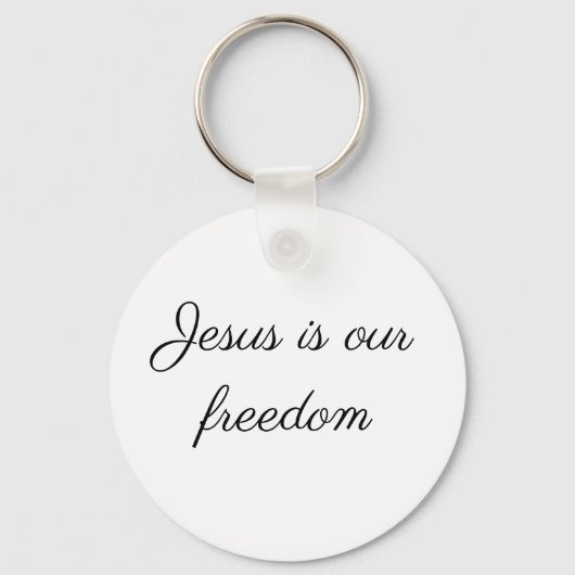Jesus ist unser Schlüsselanhänger der Freiheit (Vorderseite)