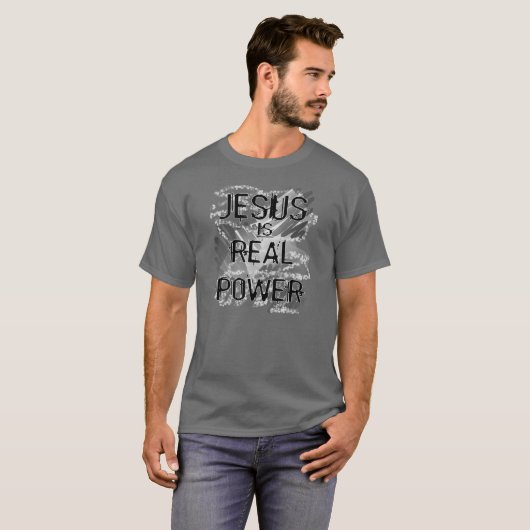Jesus ist wahrer Power Graffiti Tee Shirts (Vorne ganz)