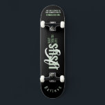 Jesus ist Weg, Leben, Wahrheit Skateboard<br><div class="desc">Jesus IST Weg,  Leben,  Wahrheit Skateboard mit "IS" mit Monogramm und zitieren christliches Zitat "Jesus ist Weg,  Leben,  Wahrheit T - Shirt" in gemischten Kalligraphie & minimalistische Typografie. Dieses trendige,  moderne Design ist das perfekte Geschenk- und Modestatement. #christlich #religion #scription #religion #bible #jesus</div>