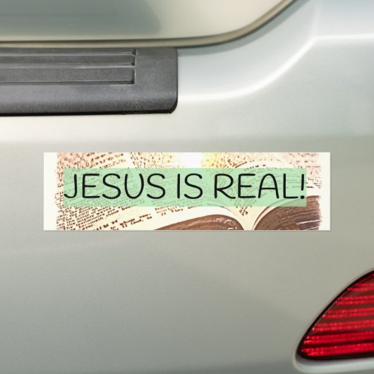 JESUS IST WIRKLICH! AUTOAUFKLEBER (Auf Auto)