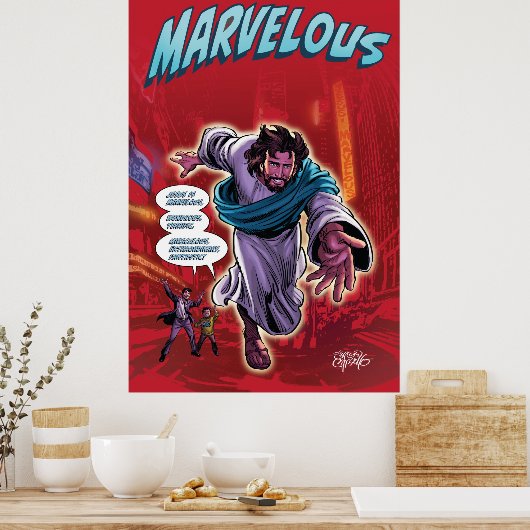 Jesus ist wunderbar poster (Küche)