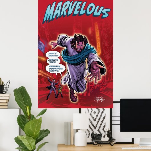 Jesus ist wunderbar poster (Heimbüro)