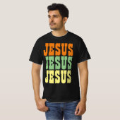 JESUS JESUS JESUS TYPOGRAPHY T-Shirt (Vorne ganz)