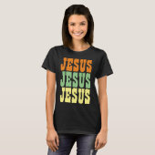JESUS JESUS JESUS TYPOGRAPHY T-Shirt (Vorne ganz)