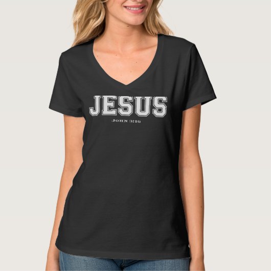 Jesus John 316 Graphic Christlich T-Shirt (Vorderseite)