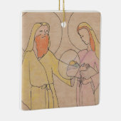 Jesus Joseph und Maria Keramikornament (Rechts)