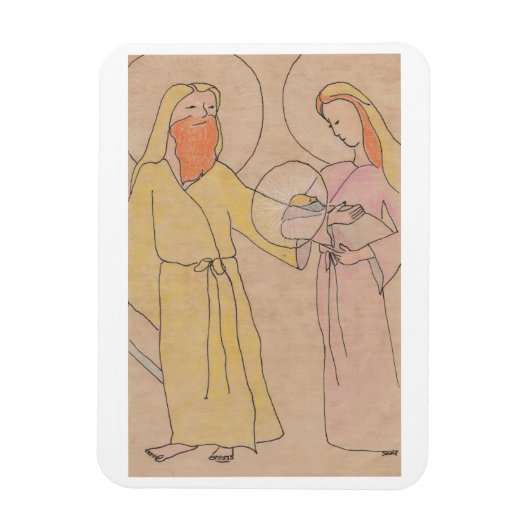Jesus Joseph und Maria Magnet (Vertikal)