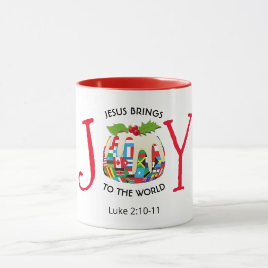 JESUS | JOY TO THE WORLD | CHRISTLICH | Weihnachte Tasse (Zentrum)