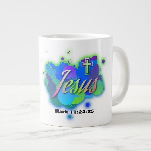 Jesus - Jumbo-Tasse (Vorderseite Rechts)