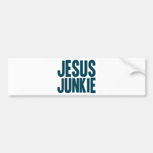 Jesus-Junkie Autoaufkleber