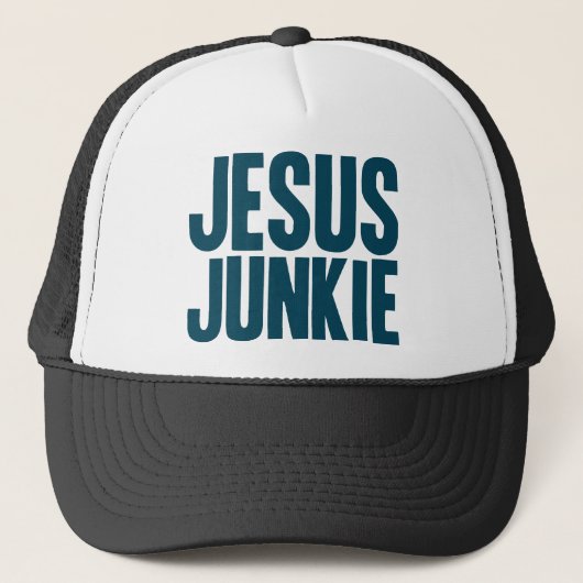 Jesus Junkie Truckerkappe (Vorderseite)