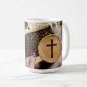 Jesus & Kaffee - 15 oz. Mug Kaffeetasse (VorderseiteRechts)