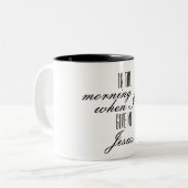 Jesus-Kaffee-Tasse Zweifarbige Tasse (Vorderseite Links)