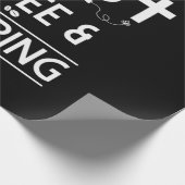 Jesus Kaffee und Camping Geschenkpapier (Ecke)