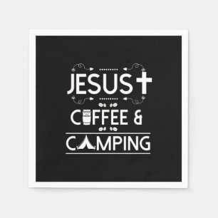 Jesus Kaffee und Camping Serviette
