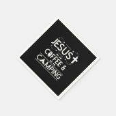 Jesus Kaffee und Camping Serviette (Ecke)
