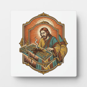 Jesus Kaffee verschüttet Mechanische Tastatur kapu Fotoplatte