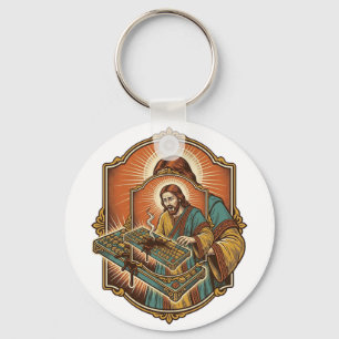 Jesus Kaffee verschüttet Mechanische Tastatur kapu Schlüsselanhänger