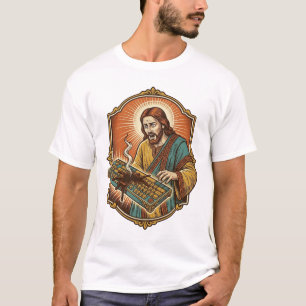 Jesus Kaffee verschüttet Mechanische Tastatur kapu T-Shirt