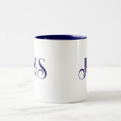 Jesus-Kaffeetasse Zweifarbige Tasse (Mittel)