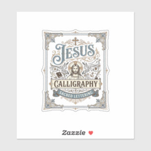 Jesus-Kalligrafie Heilige Beschriftung Jesus Kalli Aufkleber