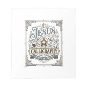 Jesus-Kalligrafie Heilige Beschriftung Jesus Kalli Notizblock