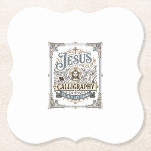Jesus-Kalligrafie Heilige Beschriftung Jesus Kalli Untersetzer