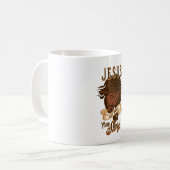 Jesus kann deine Geschichte umschreiben Kaffeetasse (Vorderseite Links)