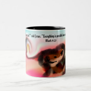 Jesus kann zweifarbige tasse