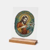Jesus kaputte Doppelklick-Maus IT-Büro-Technik Acrylschild (Winkel)