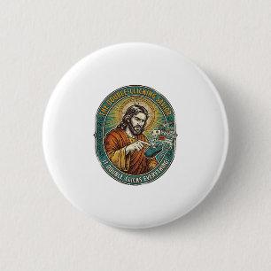 Jesus kaputte Doppelklick-Maus IT-Büro-Technik Button