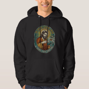 Jesus kaputte Doppelklick-Maus IT-Büro-Technik Hoodie