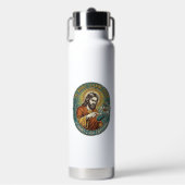 Jesus kaputte Doppelklick-Maus IT-Büro-Technik Trinkflasche (Vorderseite)