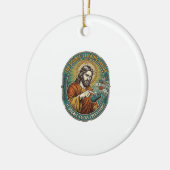 Jesus kaputte Doppelklickmaus IT Büro Tech Keramik Ornament (Links)