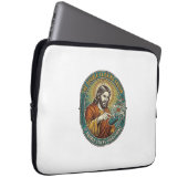 Jesus kaputte Doppelklickmaus IT Büro Tech Laptopschutzhülle (Vorne Rechts)