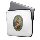 Jesus kaputte Doppelklickmaus IT Büro Tech Laptopschutzhülle (Vorderseite Links)