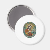Jesus kaputte Doppelklickmaus IT Büro Technik Magnet (Vorderseite/Rückseite)