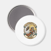 Jesus kaputter Regenschirm umgeblasen Windiger Stu Magnet (Vorderseite/Rückseite)
