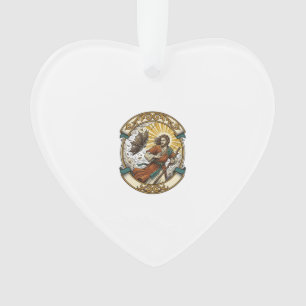 Jesus kaputter Regenschirm umgeblasen Windiger Stu Ornament