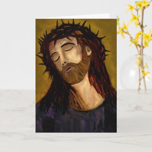 Jesus Karte (Gelbe Blume)