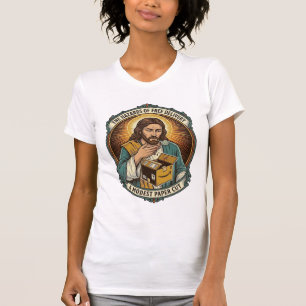 Jesus Karton Papierausschnitt Finger Schmerz Humor T-Shirt