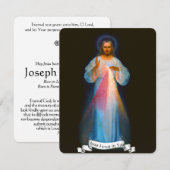 Jesus katholische Beerdigungskarte (Vorne/Hinten)