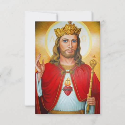 Jesus katholische Postkarte (Vorderseite)