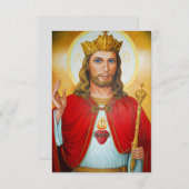 Jesus katholische Postkarte (Vorne/Hinten)