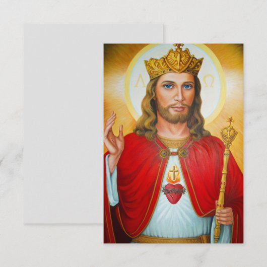 Jesus katholische Postkarte (Vorne/Hinten)