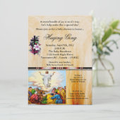 Jesus kehrt zurück zum Kinderduschendienst des Vat Einladung (Stehend Vorderseite)