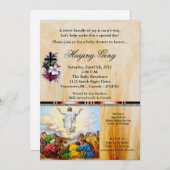 Jesus kehrt zurück zum Kinderduschendienst des Vat Einladung (Vorne/Hinten)